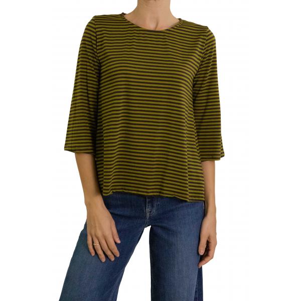 Maglia a righe con manica 3/4